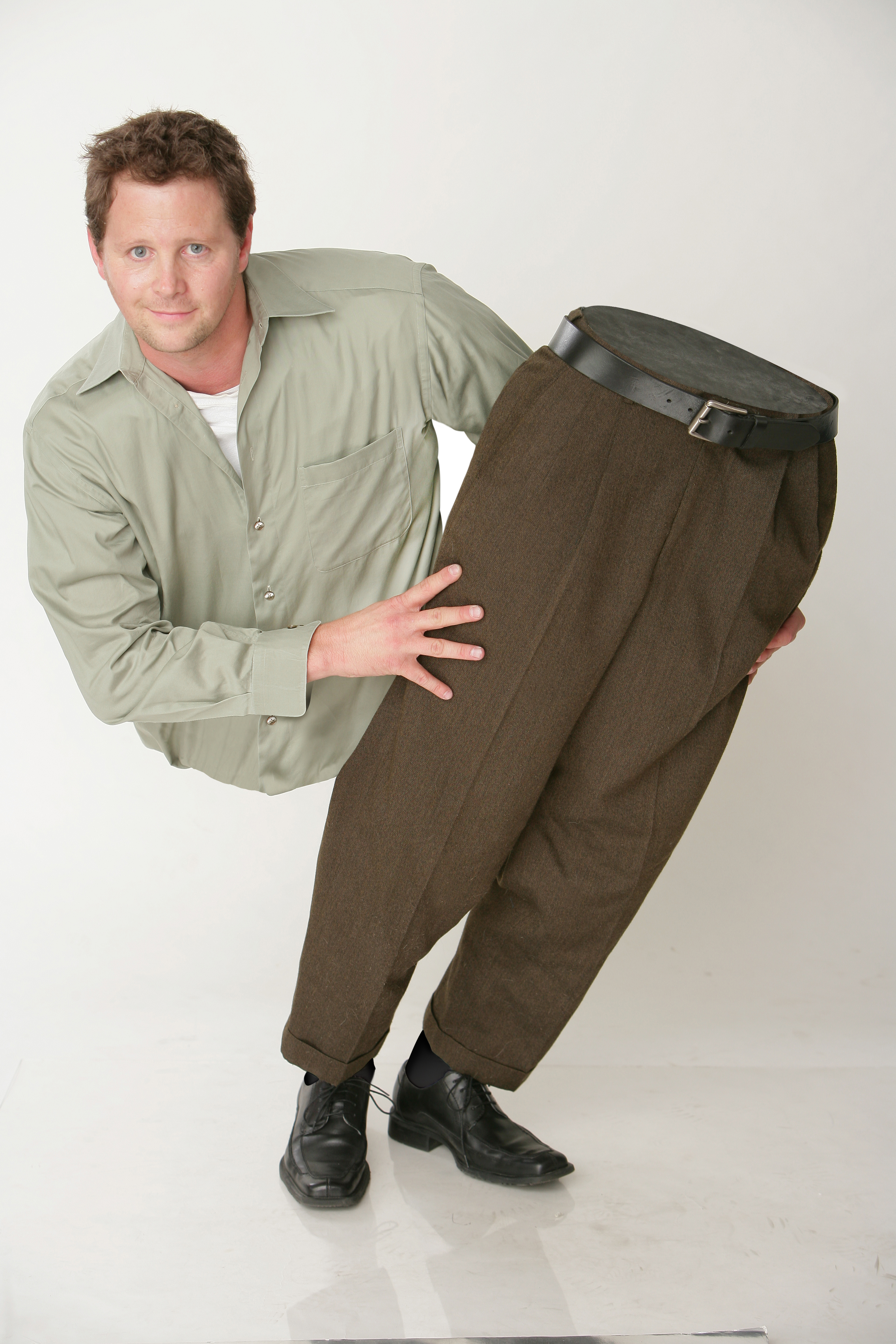 Andy Gross cut in half